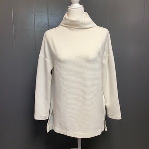 A new day ribbed mock neck top SZ S